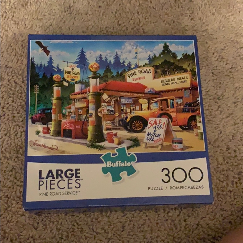 300 peice Antique gas station puzzle